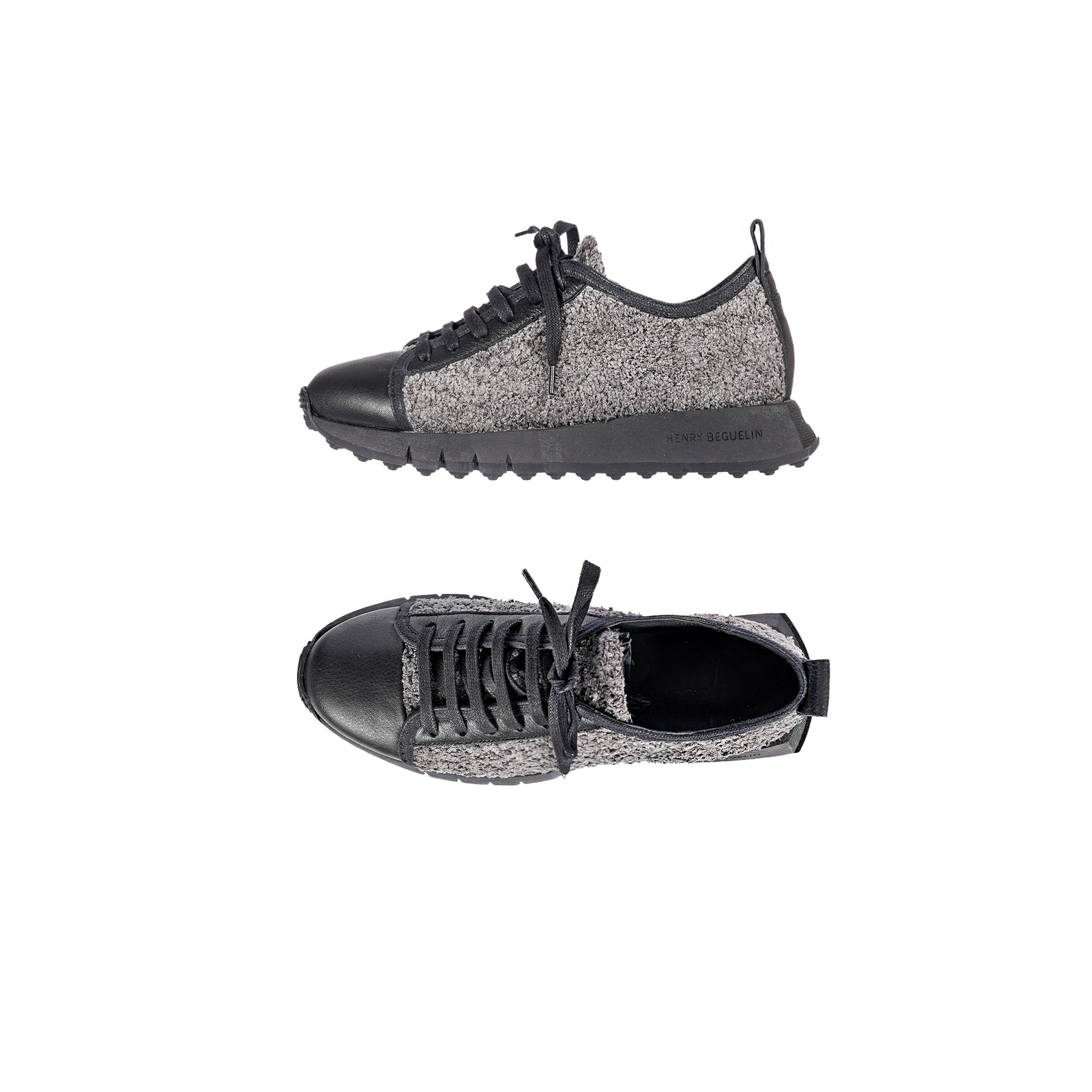 Sneaker Wool Curly Charcoal