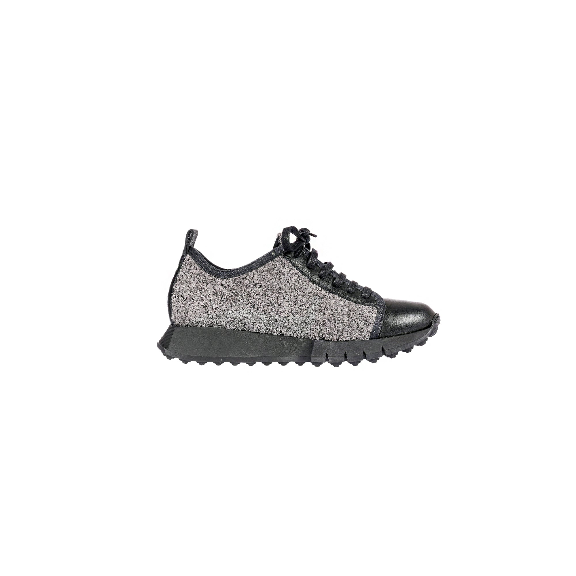 Sneaker Wool Curly Charcoal