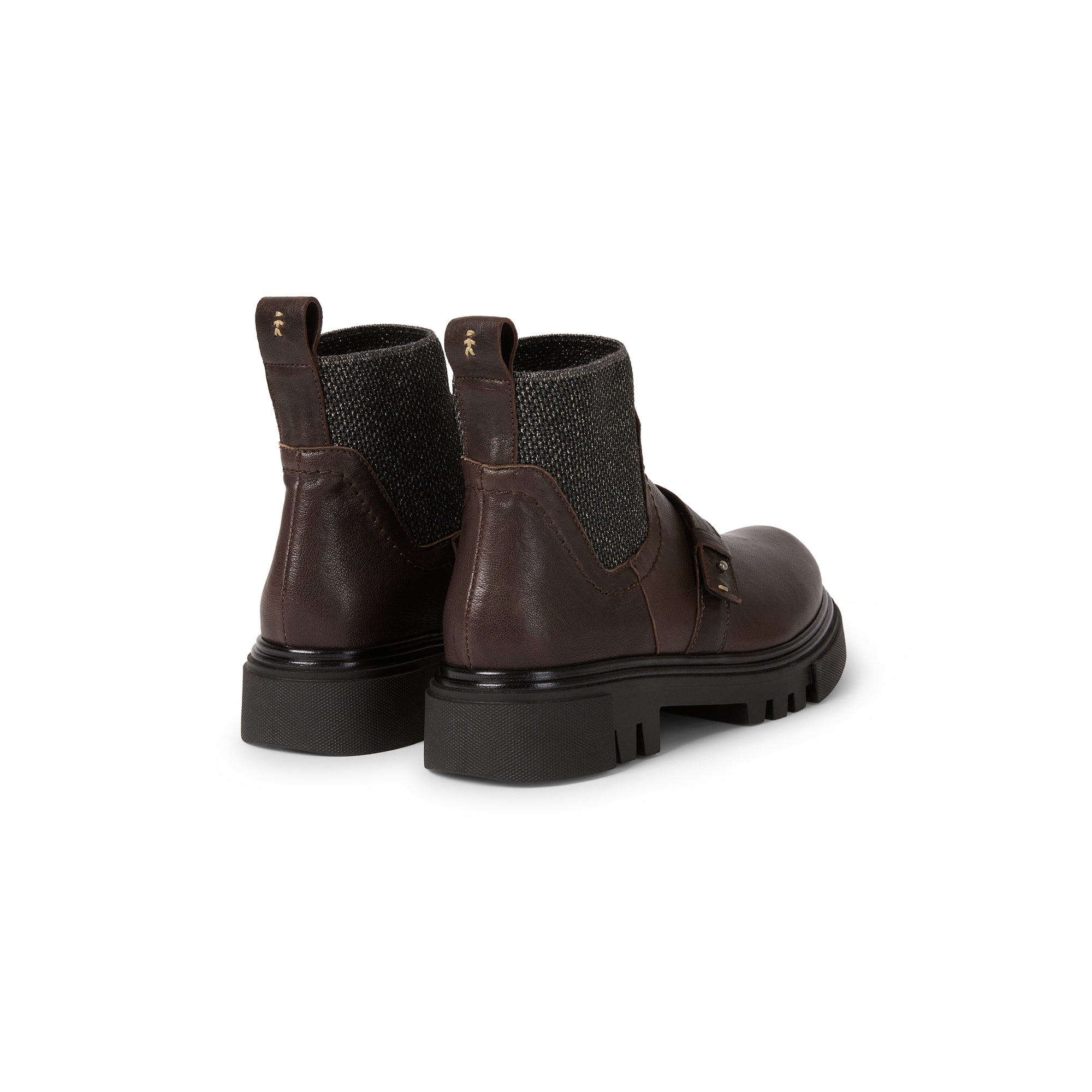 Buckled Ankle Boot in Old Iron