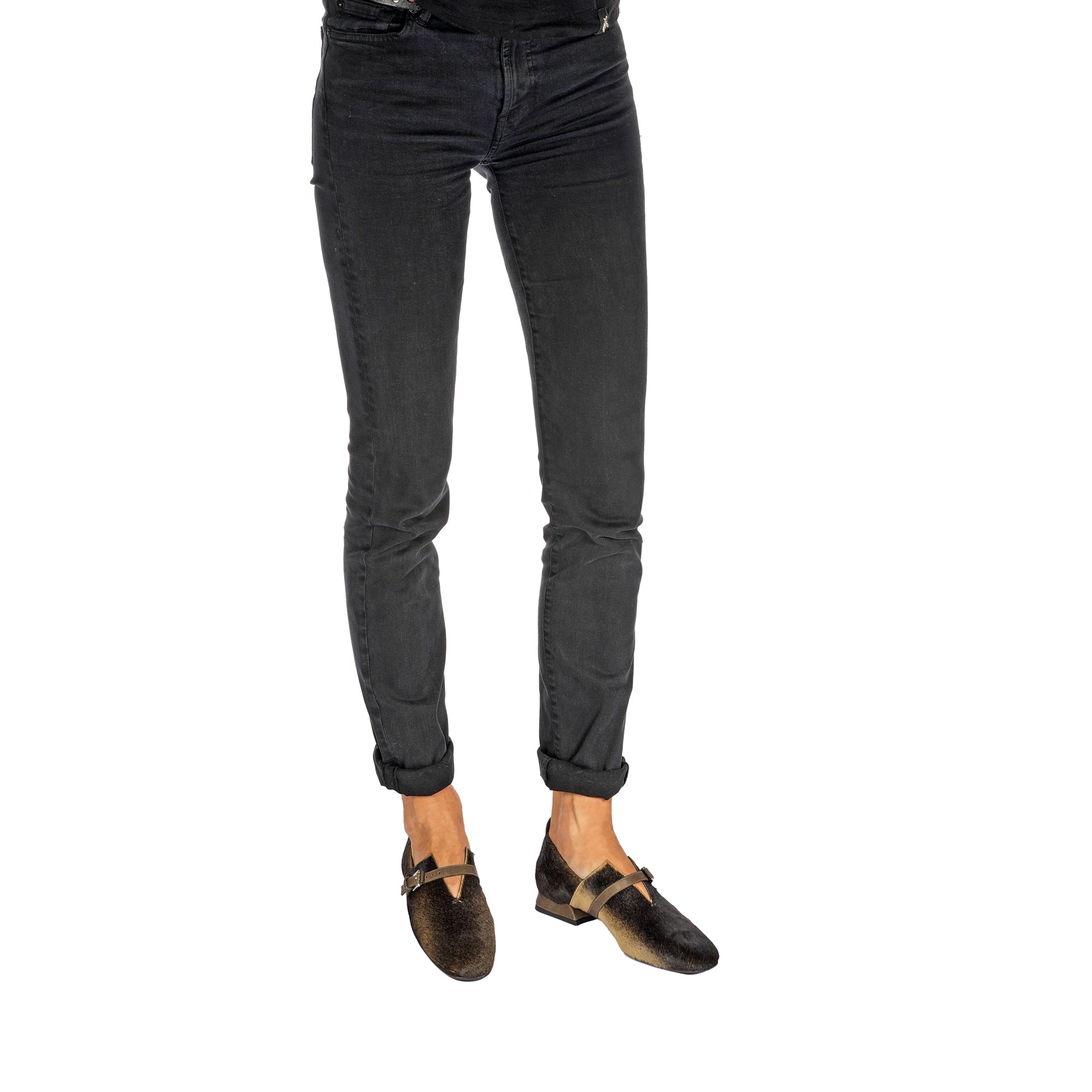 Buckle Strap Flat in Pony Sfumato