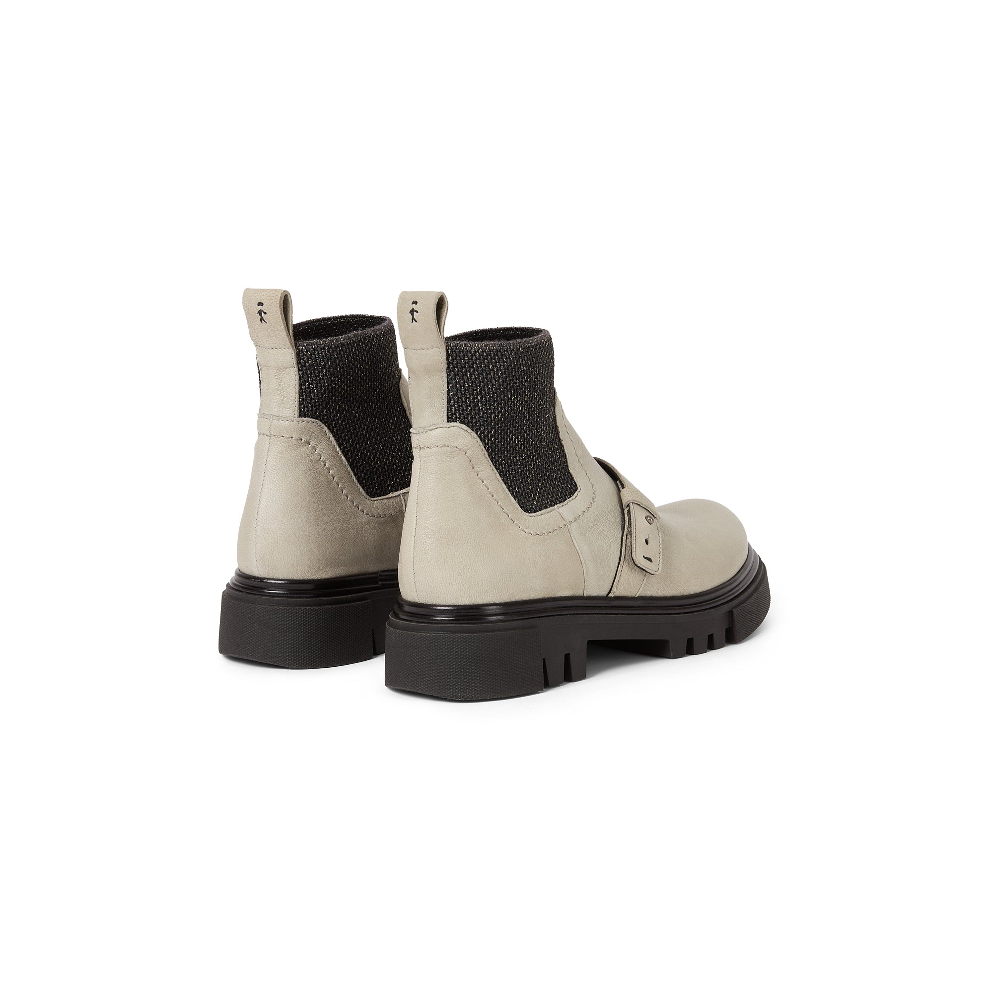 Buckled Ankle Boot in Old Iron