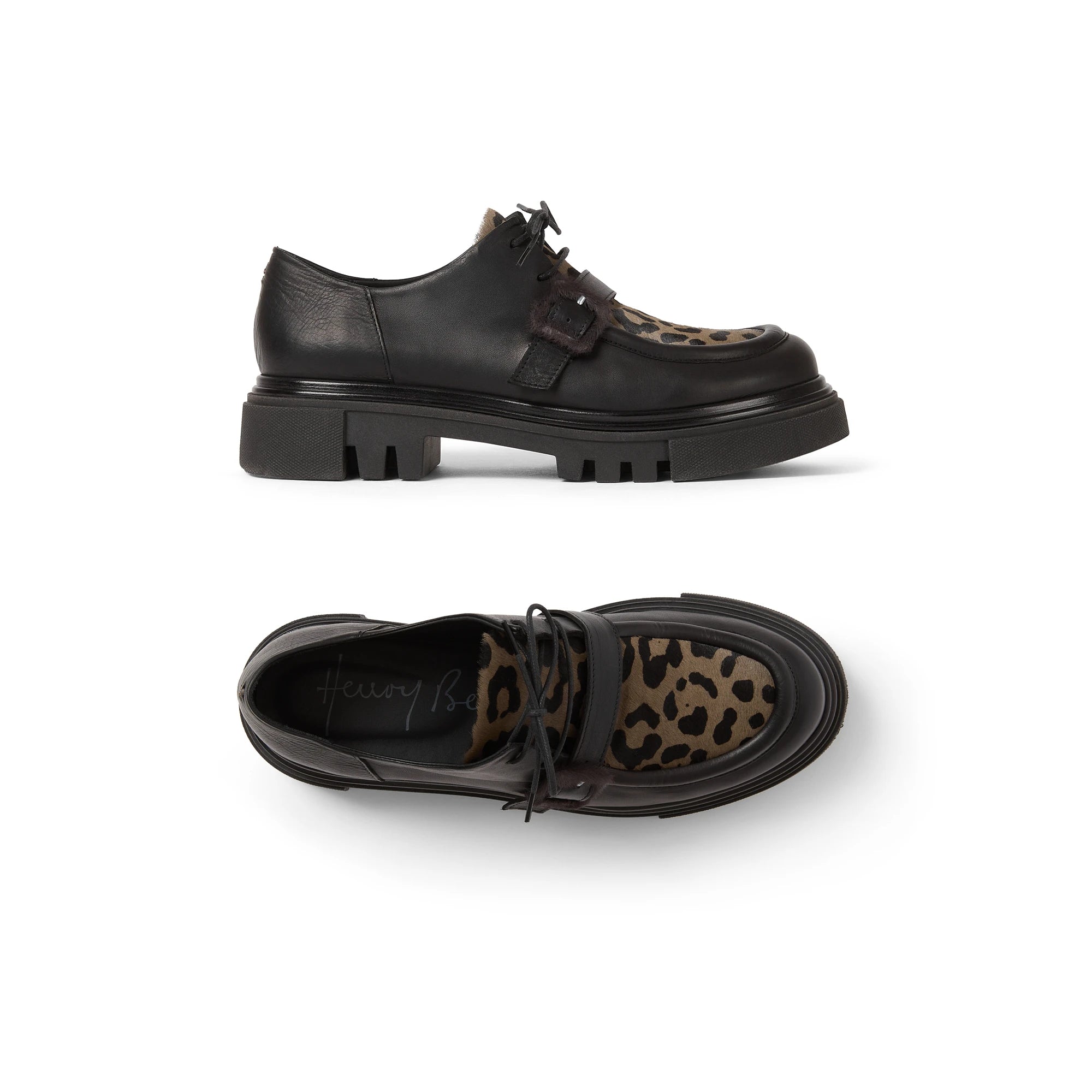 Leopard Buckle Loafer in Norton