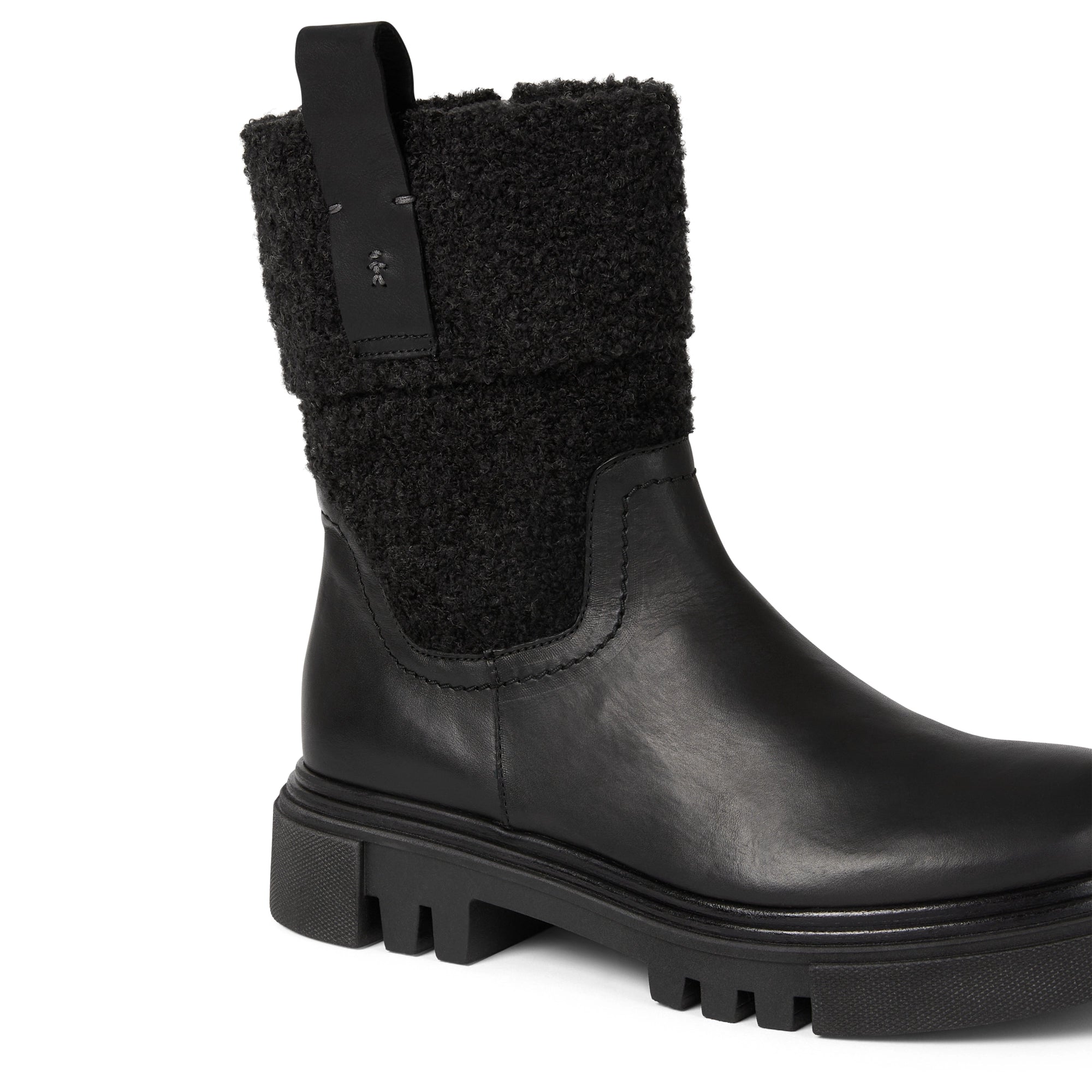 Curly Wool Ankle Boot Norton