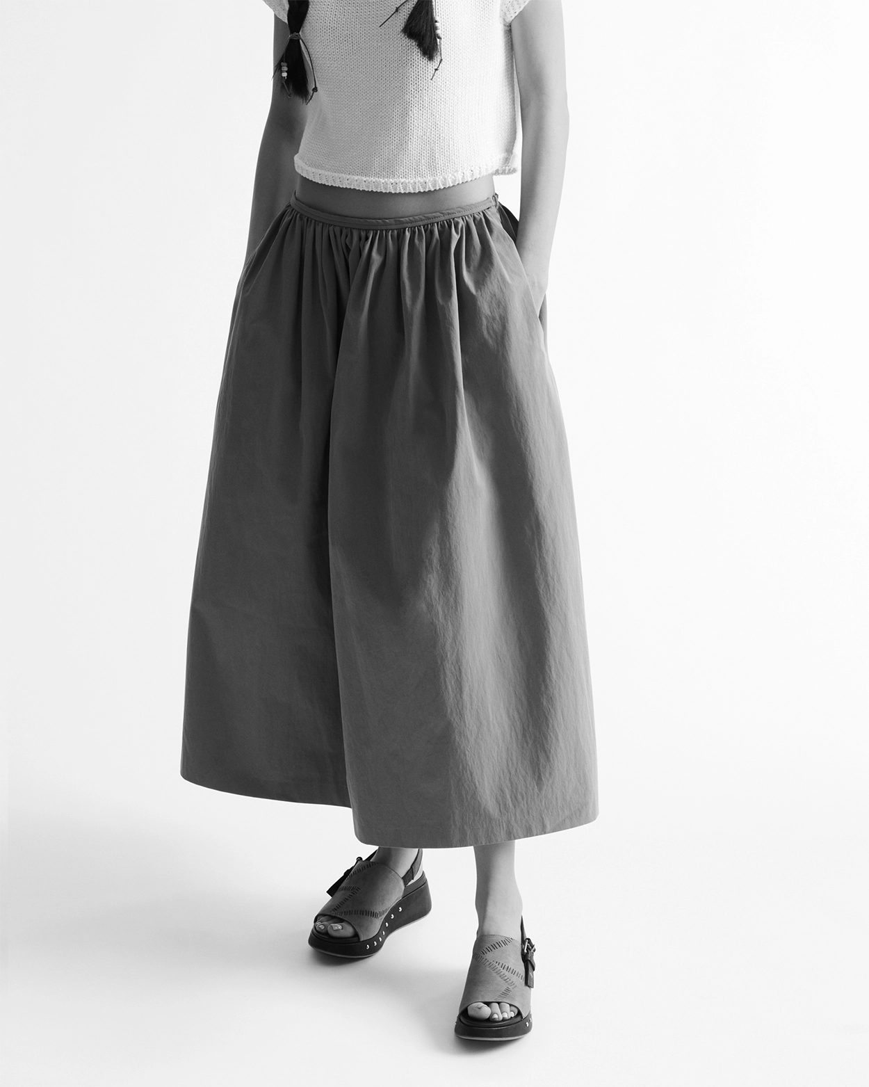 Embroidered Leather Clog