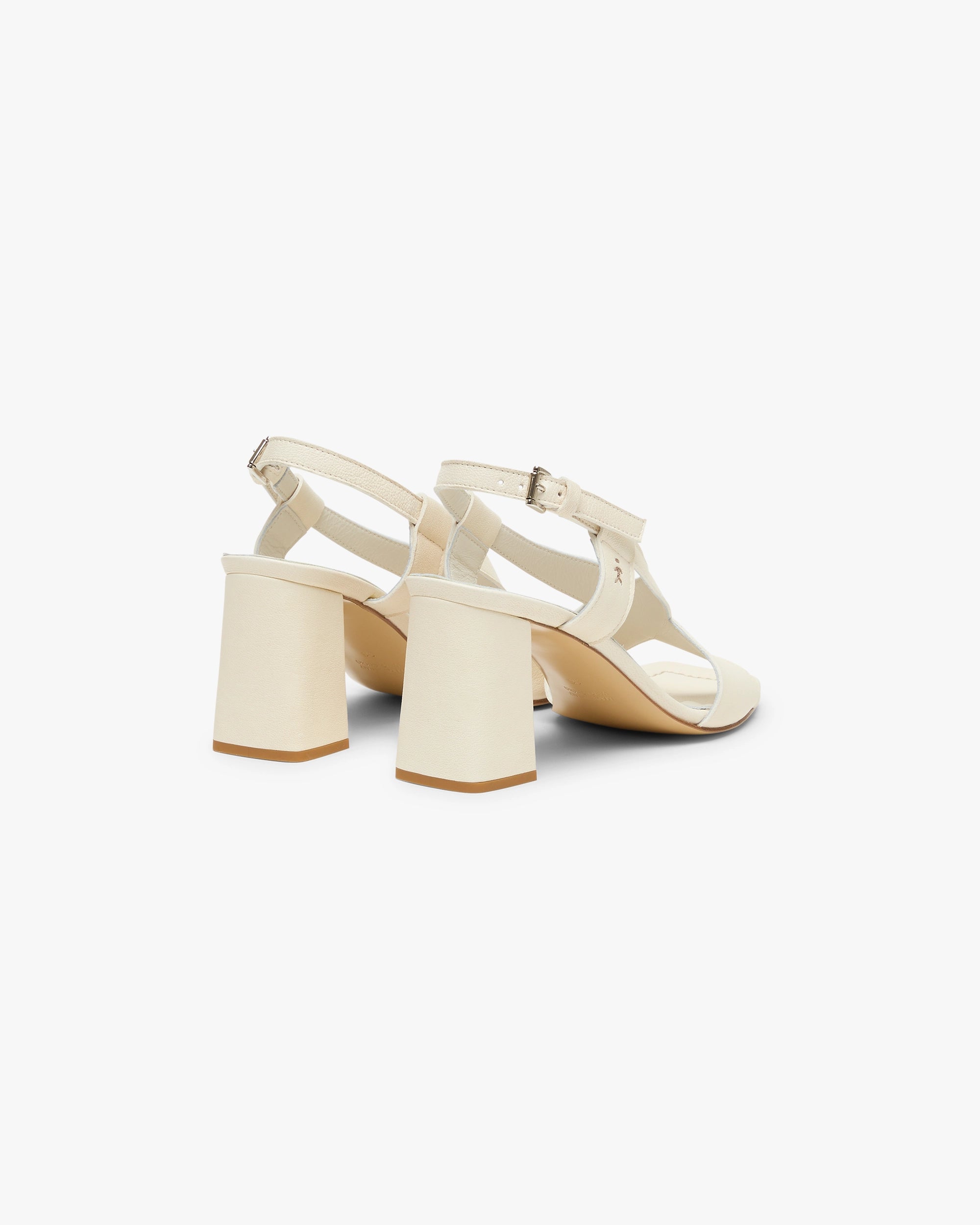 Cross-Strap Heeled Sandal