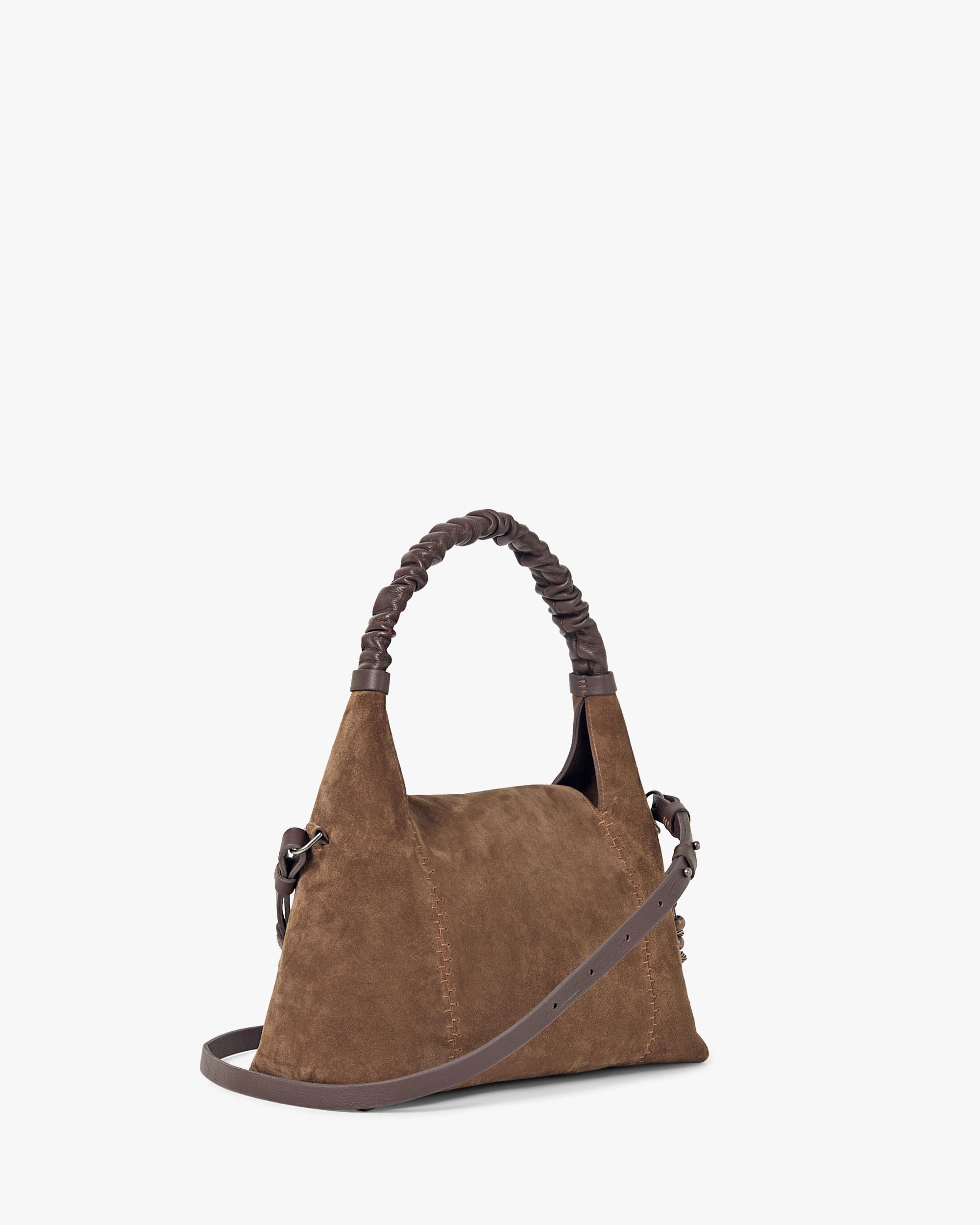 Paige Flap Suede Shoulder Bag