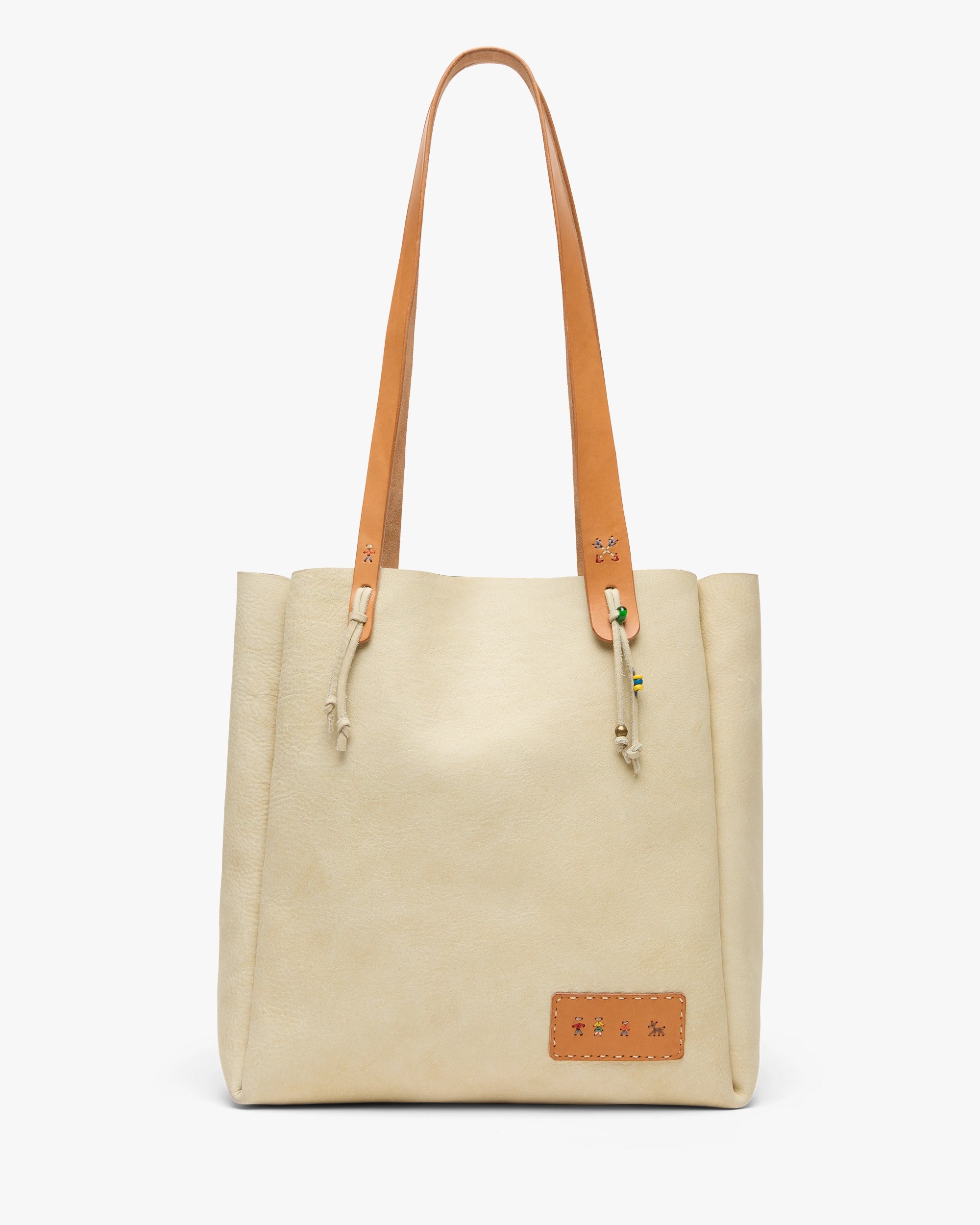 HB x 2Arrows Tote White Leather