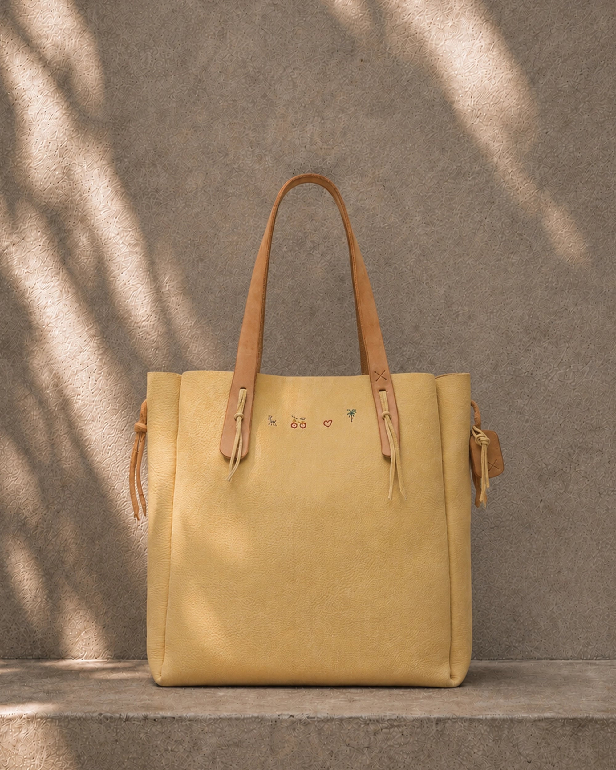 HB x 2Arrows Tote Honey Leather