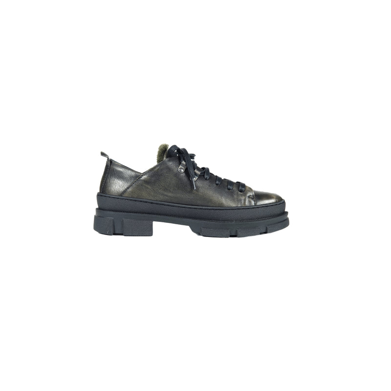 Fur Rain-Sole Sneaker Brushed Anthracite