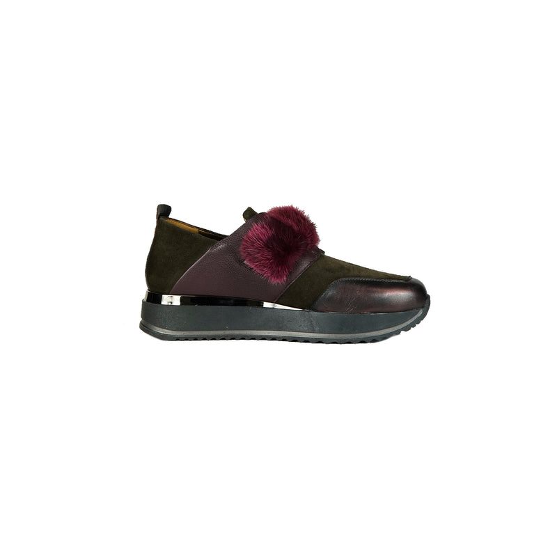 Sneaker Cintura Fur Klipper Suede/Cervo Dark Brown