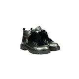 Ankle Boot Fur Metal Sport Silver