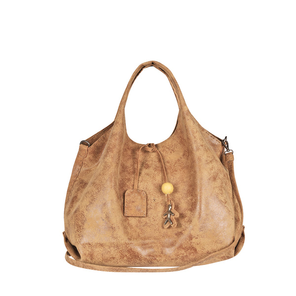 New Canotta L Suede Wash Cuoio