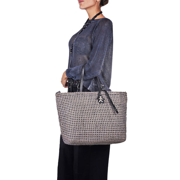 Minerva Easy Shopping L Intr. Crochet Grey