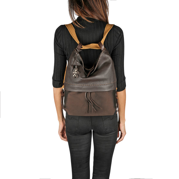 Lara Backpack L Infiletta Dark Brown