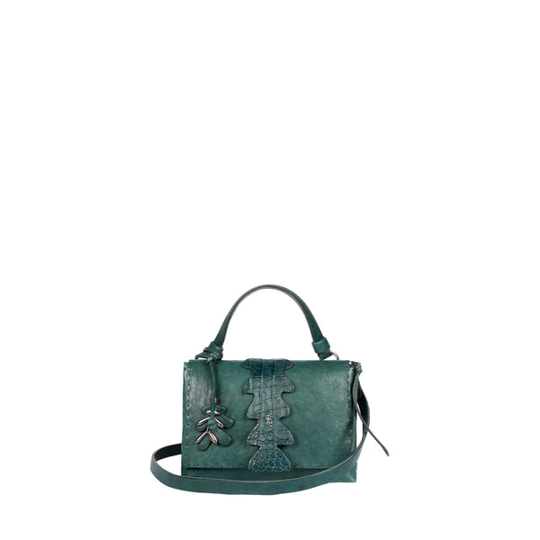 Saretta XS Old Iron / Croco Teal