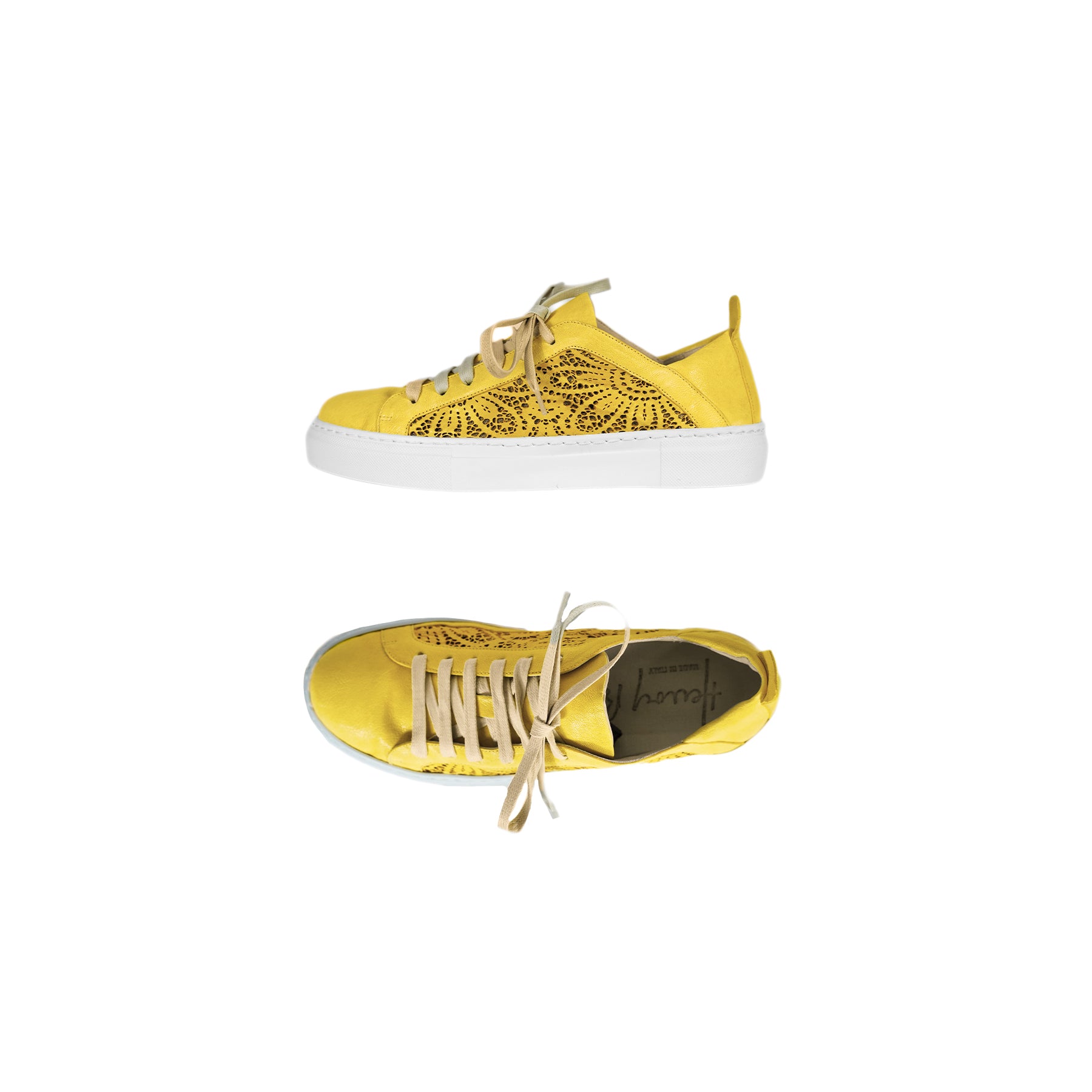 Sneaker Traforato Giallo