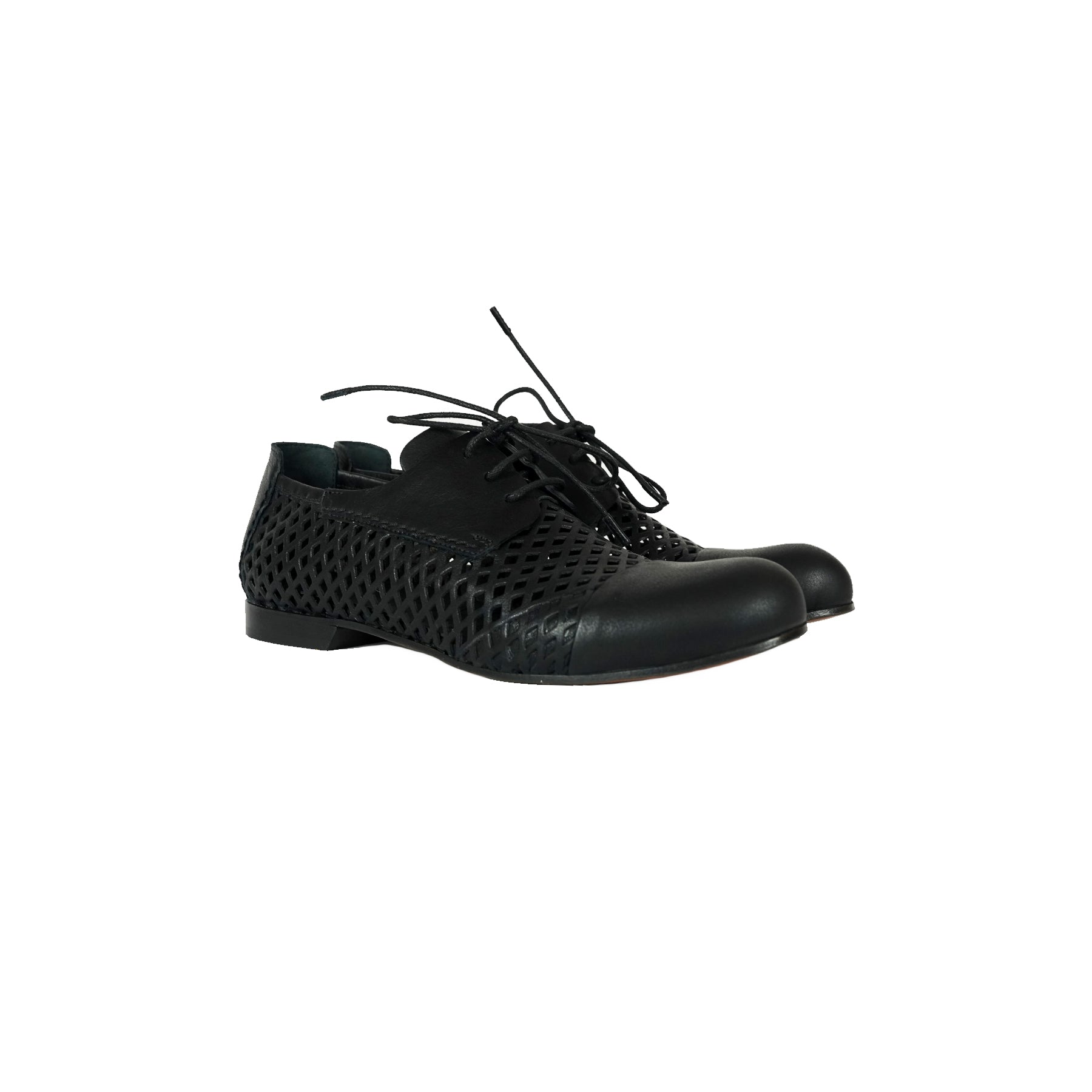 Scarpe Stringate Messico Laserato Nero