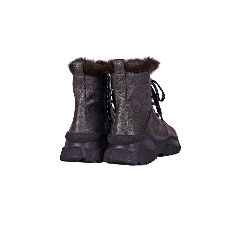 Bootie Fur cervo Dark Brown
