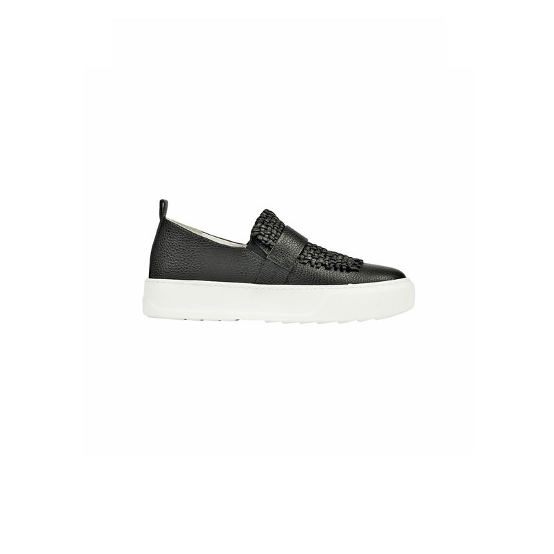 Slip On Intreccio Madreperla Black