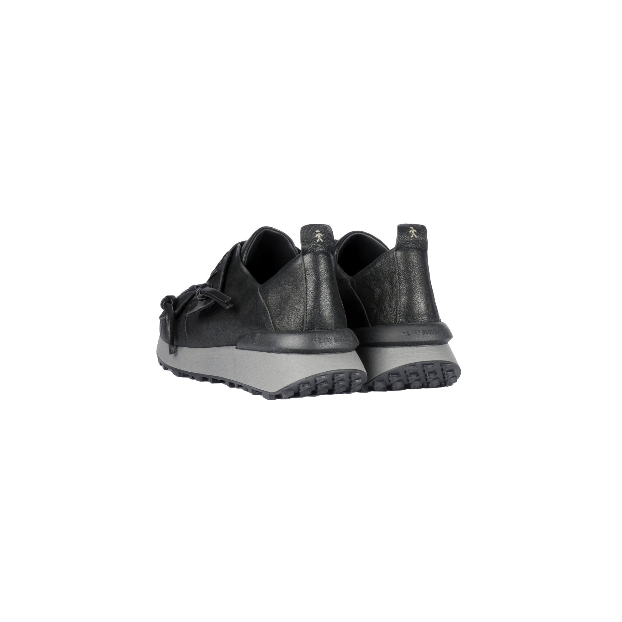 Sneaker Ricamo Vegetal Wash Nero