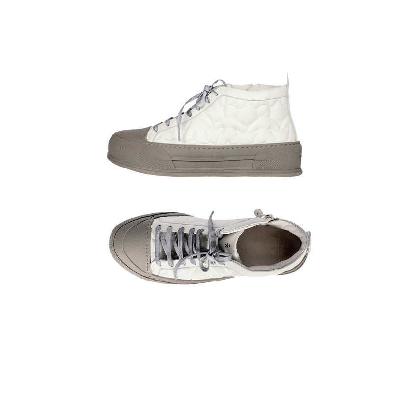 High Sneaker Omino Trapuntato white