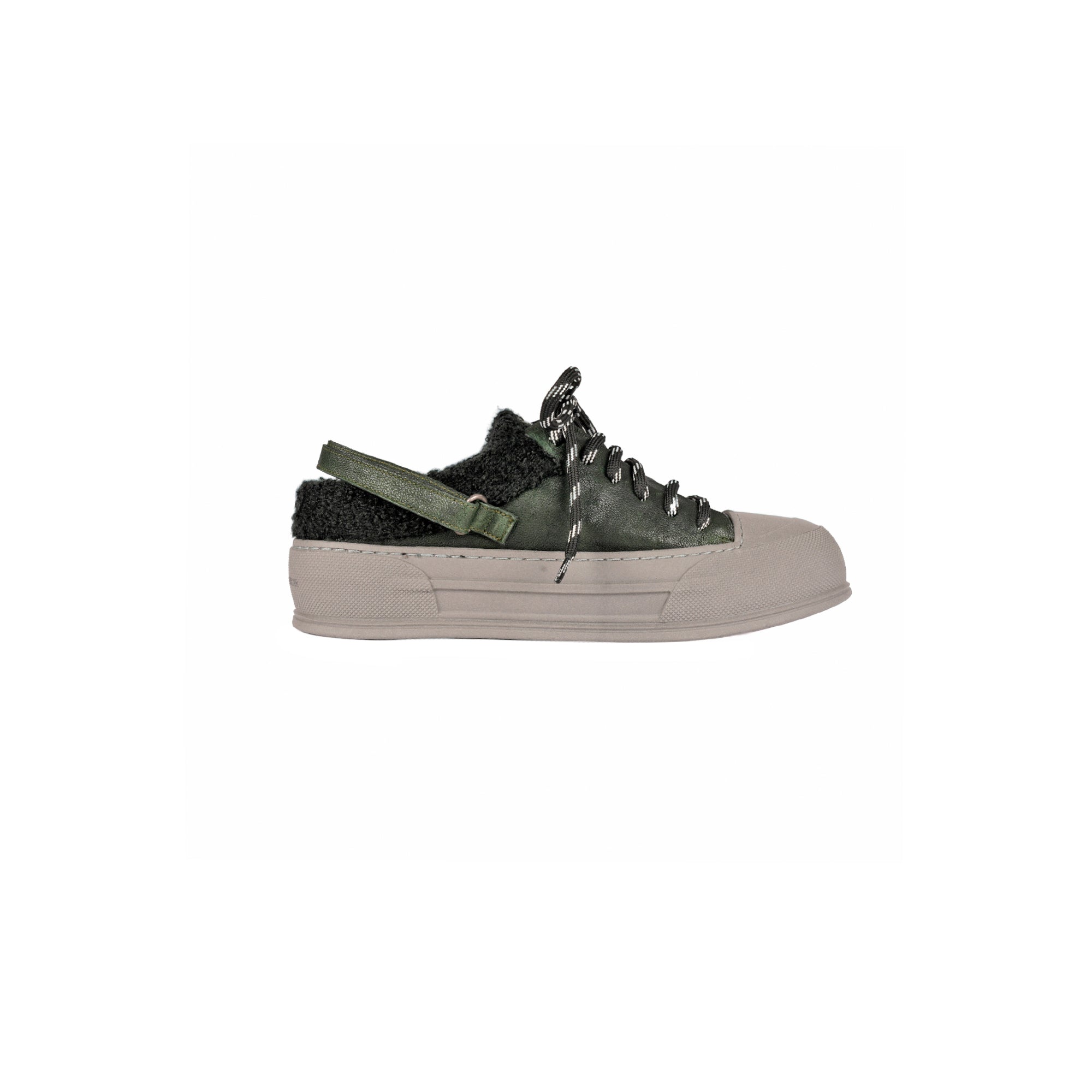 Sneaker in Lana Grattato Bosco