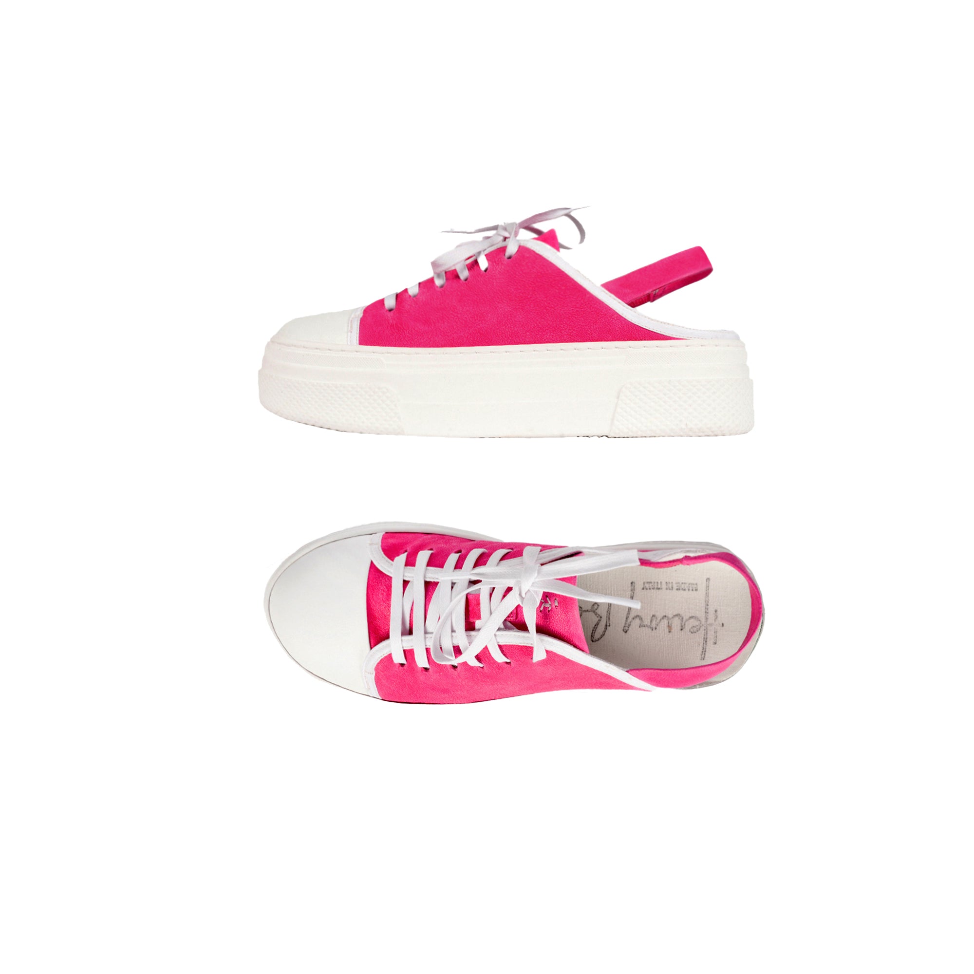 Open Back Sneaker Grattato Fuchsia