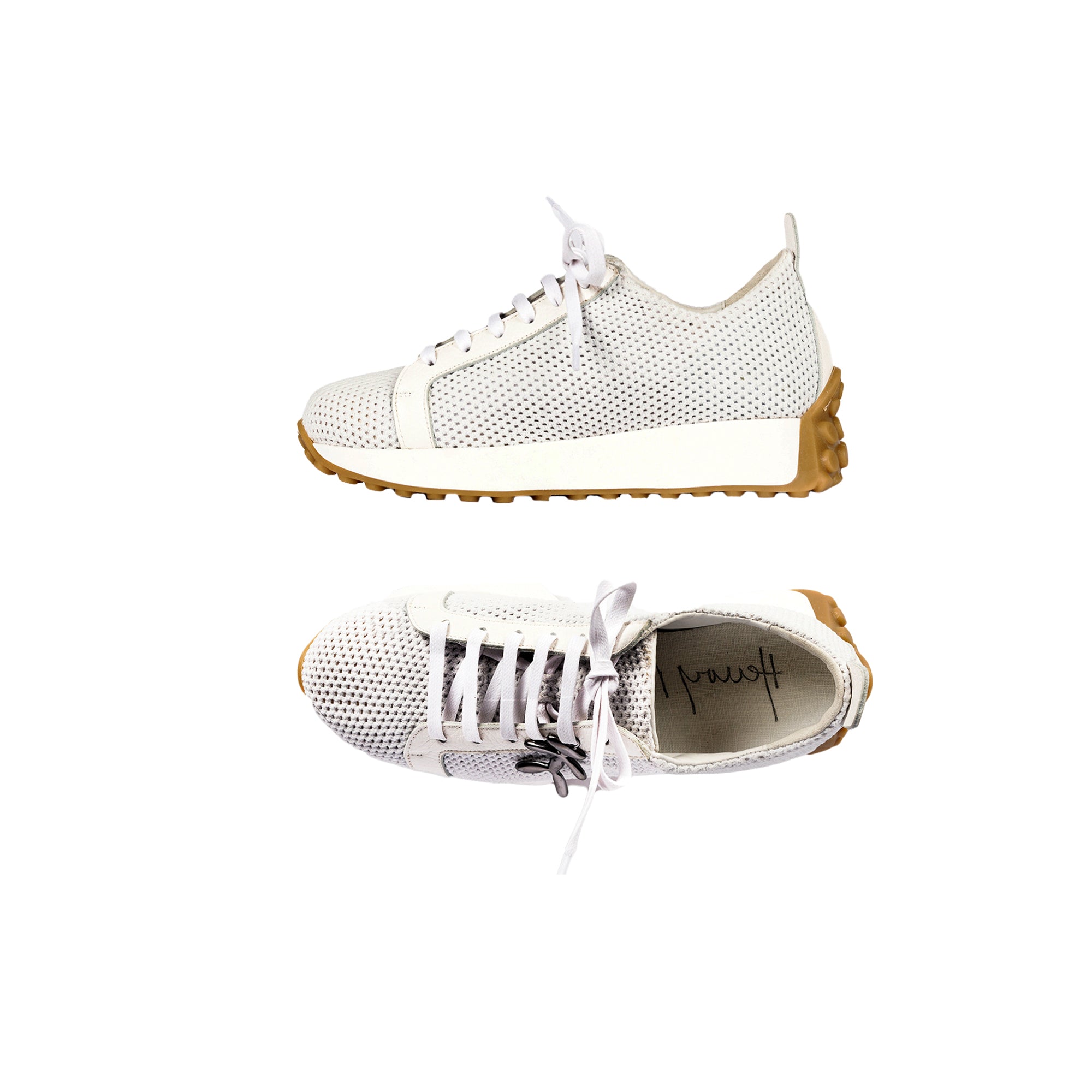 Sneaker Rete Stretch Bianco