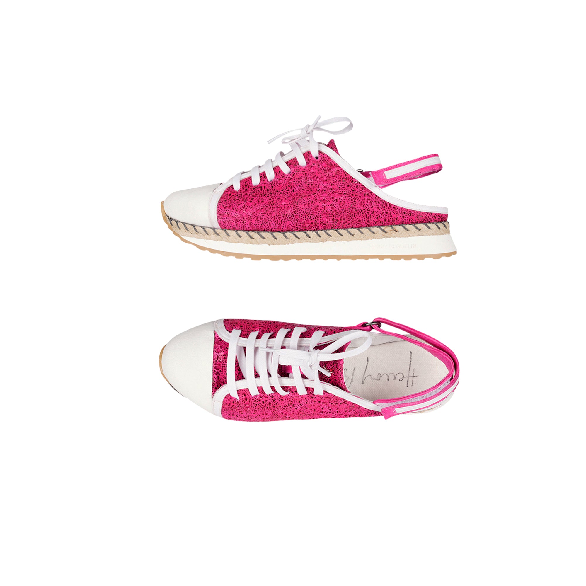 Open Back Sneaker Burano Fuchsia