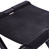 Foldable Stool Cuoio Black