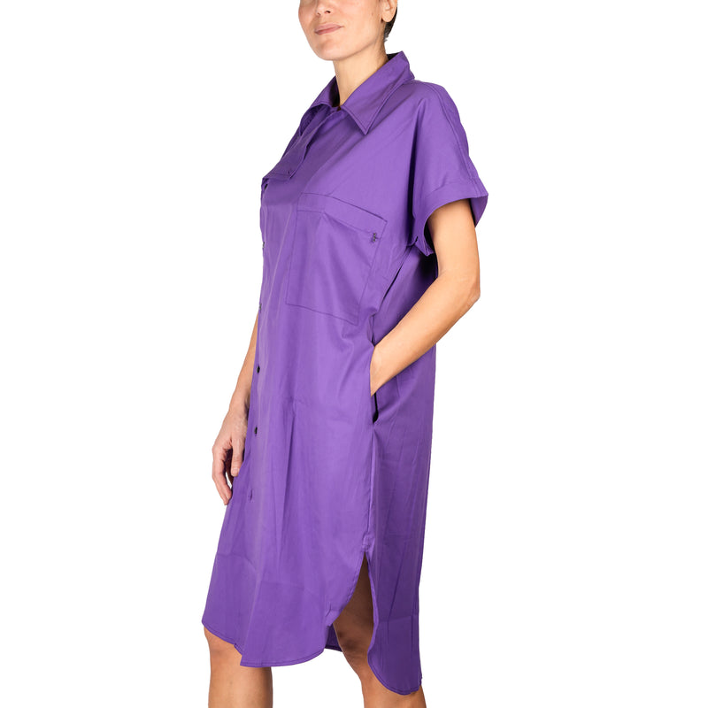 Cotton Dress Purple