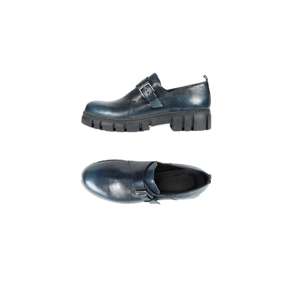 Lug Sole Shoe Sfumato Deep Blue