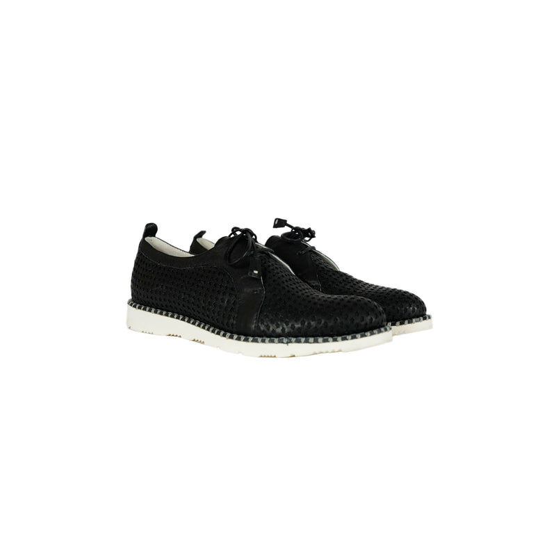 Lace-Up Shoes Star Washed Nero