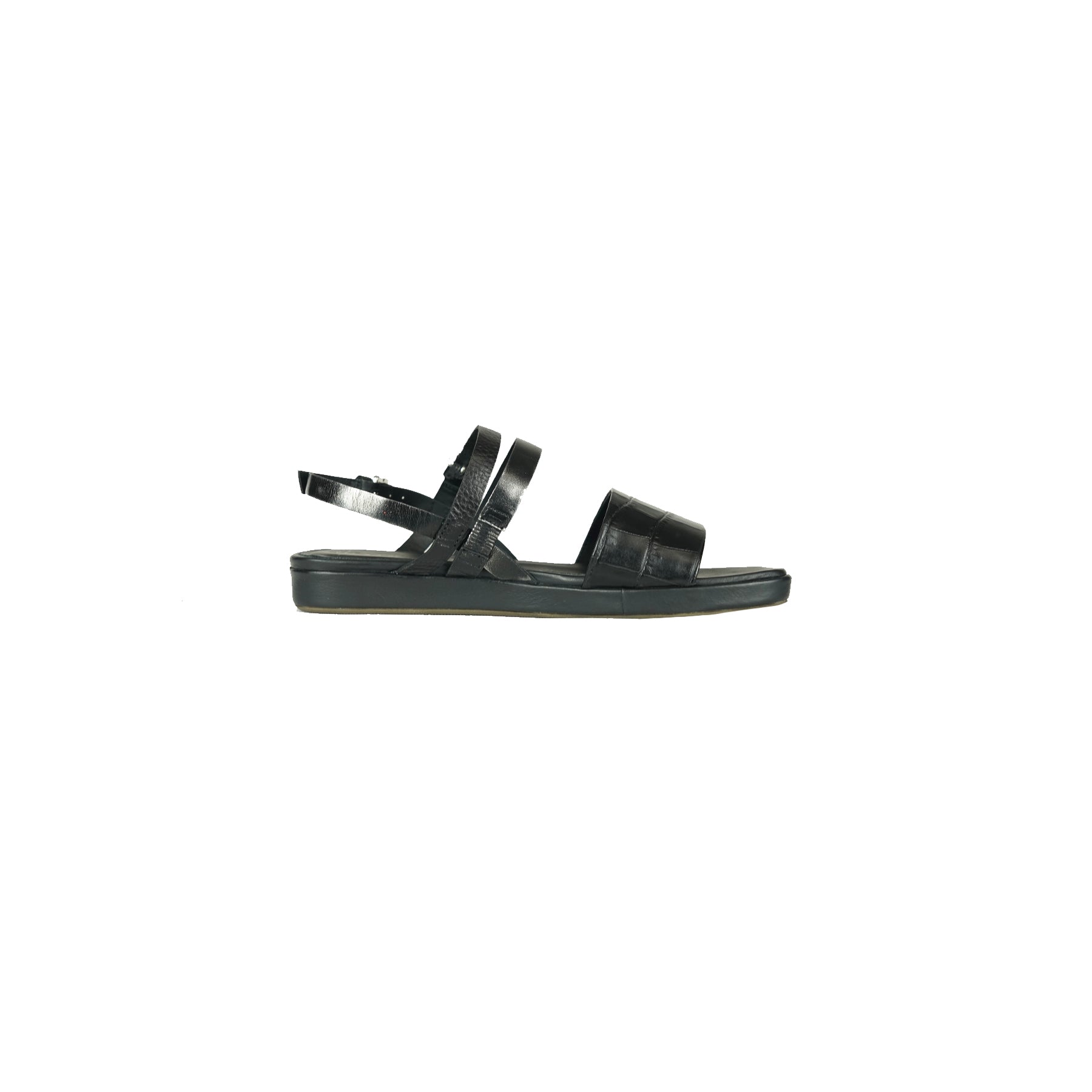 Sandal Printed Croco Black