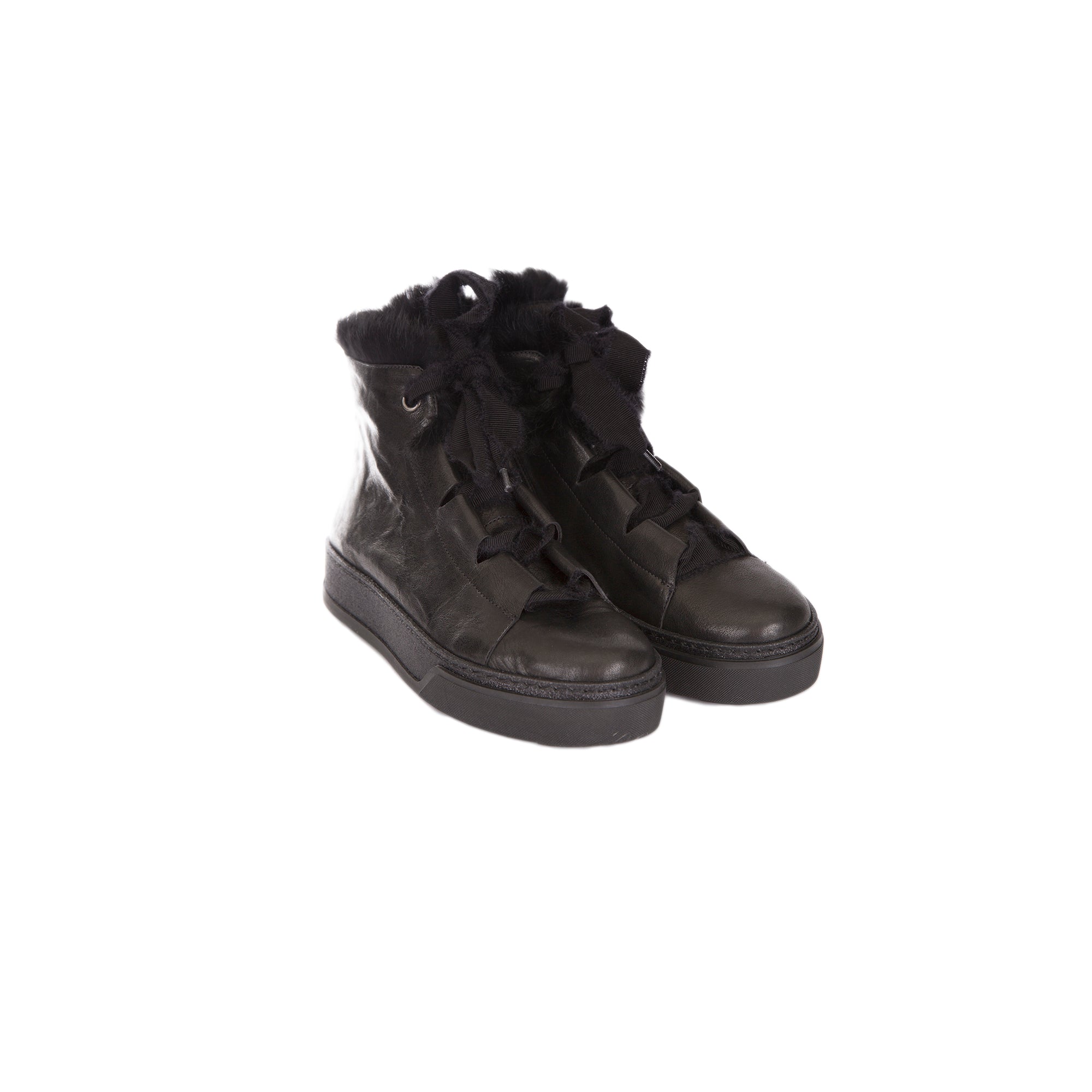 Sneaker alta Fur Metal Wash Nero